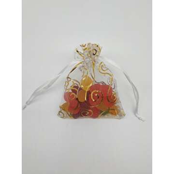 Elegant Ankirol Sheer Organza Favor Bags 100pcs