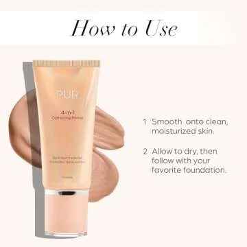 PUR Beauty 4-in-1 Correcting Primer, Dark Spot Corrector - Primer for Face Before Makeup - Primer Face Makeup for Women - Make Up Hydrating Primer for Dark Circles, Age Spots, & Freckles - 1 Fl Oz