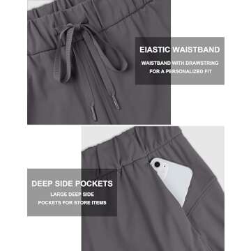 SANTINY Women's Lounge Shorts 2.5'' Comfy Workout Hiking Athletic Running Casual Shorts for Women with Pockets (01-Dark Grey_S)