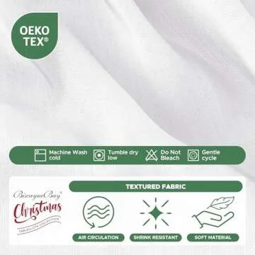 Biscaynebay Wrap Around Bed Skirts for King & Cal King Beds with Long Drop of 18", White Adjustable Elastic Dust Ruffles Easy Fit Wrinkle Resistant Silky Luxurious Fabric Machine Washable