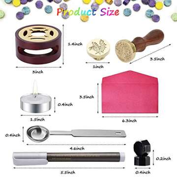7 In 1 Wax Seal Kit with 24 Colors for Crafting & Gifts