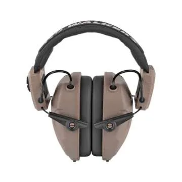 WALKER'S XCEL Digital Electronic Muff-26dB NRR Noise Protection Sound Enhancement Shooting Safety Earmuff, 2 AAA Batteries, XCEL 100, One Size