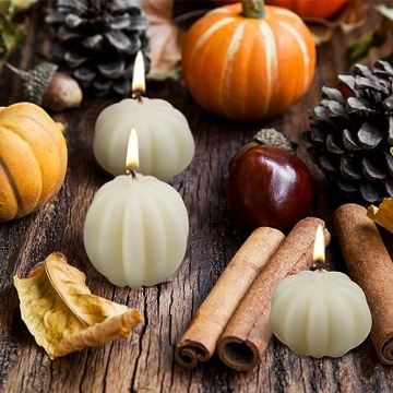 Thanksgiving Pumpkin Shaped Candles for Home Decor