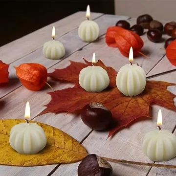 Thanksgiving Pumpkin Shaped Candles for Home Decor
