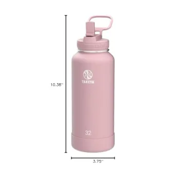 Takeya Motivational Water Bottle with Straw Lid 64 oz