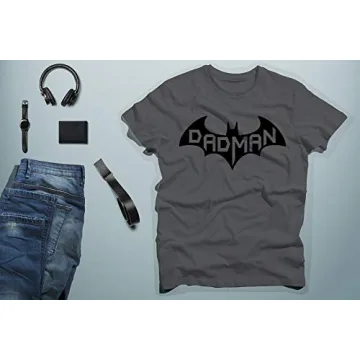 Super Dadman Bat Hero Funny Men's T-Shirt Fit for Dads