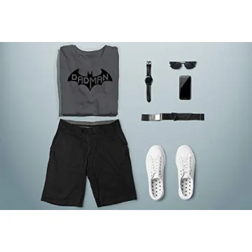 Super Dadman Bat Hero Funny Men's T-Shirt Fit for Dads