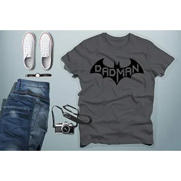 Super Dadman Bat Hero Funny Men's T-Shirt Fit for Dads