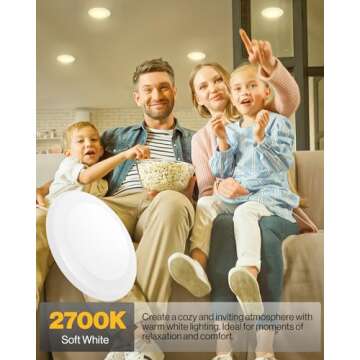 Sunco 12 Pack 5/6 Inch LED Disk Lights, Disc Lights Ceiling, LED Flush Mount Recessed Can Lighting, 1050 LM, 2700K Soft White, Dimmable, 15W=75W, Damp Rated ETL