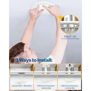 Sunco 12 Pack 5/6 Inch LED Disk Lights, Disc Lights Ceiling, LED Flush Mount Recessed Can Lighting, 1050 LM, 2700K Soft White, Dimmable, 15W=75W, Damp Rated ETL