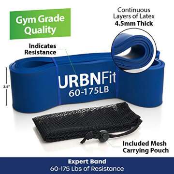 Pull Up Assist Bands - Resistance and Exercise Band - for Pull-Up Help, Crossfit, Powerlifting, Yoga...