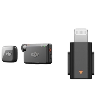 DJI Mic Mini (1 TX + 1 RX) - Ultralight Wireless Microphone with Noise Cancelling for Vlogging and S...