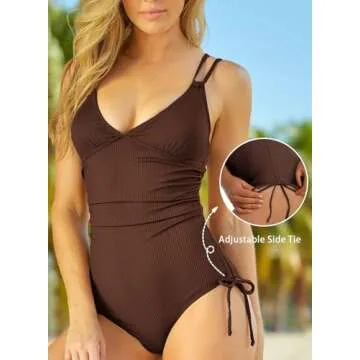 Aleumdr Sexy One Piece Swimsuit for Women Tummy Control
