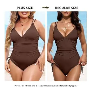 Aleumdr Sexy One Piece Swimsuit for Women Tummy Control