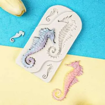 Seahorse Fondant Cake Mold for Creative Baking