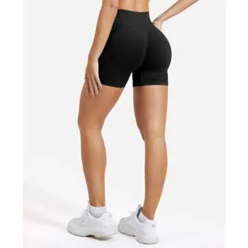 VOYJOY Women Workout Impact Shorts Scrunch Butt Lifting