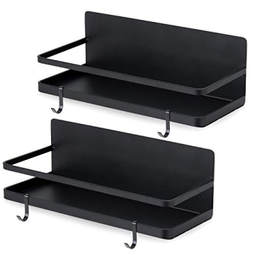 2 Pack - Magnetic Spice Rack, Fridge Organizer Shelf, Side Wall Refrigerator Storage for Spices, Ute...