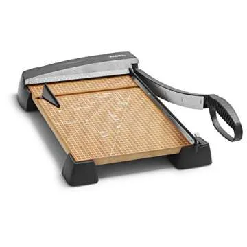 X-ACTO 26315 Heavy-Duty Wood Base Guillotine Trimmer, 15 Sheets, 12-Inch x 15-Inch