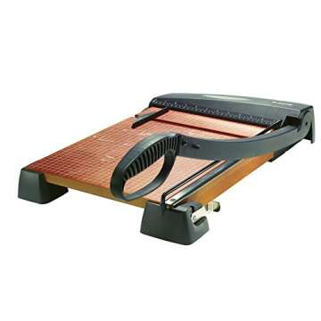 X-ACTO 26315 Heavy-Duty Wood Base Guillotine Trimmer, 15 Sheets, 12-Inch x 15-Inch