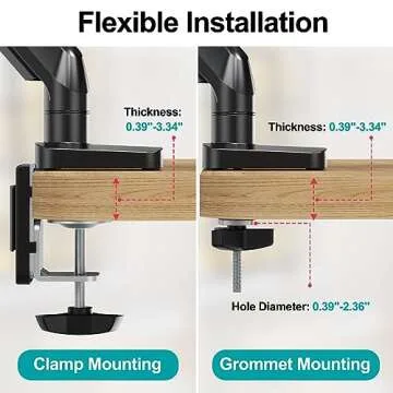 MOUNT PRO Laptop Stand Desk Mount with Adjustable Arm for 17" Laptops