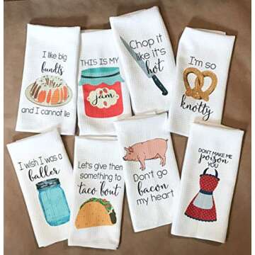 Funny Kitchen Tea Towel – A Whimsical Touch for Home Decor