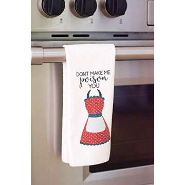 Funny Kitchen Tea Towel – Quirky Home Decor Gift