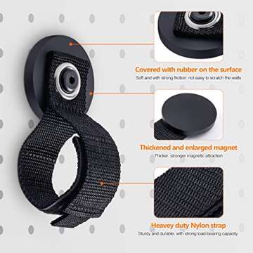 Heavy Duty Magnetic Hooks for Tool Organization - Homde