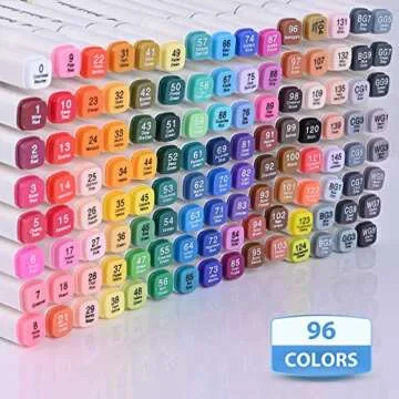 Dabo&Shobo 120 Colors Dual Tip Alcohol Markers For Art