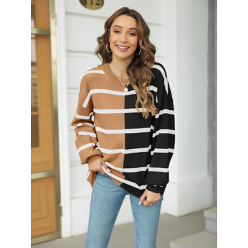 Shop Fisoew Striped Pullover Sweater for Women