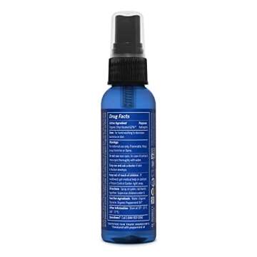 Dr. Bronner's - Organic Hand Sanitizer Spray (Peppermint, 2 ounces) - Eco-Friendly, Effective Formul...
