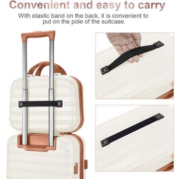 Lightweight 2 Piece Carry-On Luggage Set with Spinner Wheels