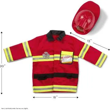 Fire Chief Costume Dress-Up Set for Kids