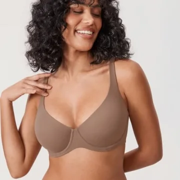DELIMIRA Plus Size Balconette Bra with Underwire Support