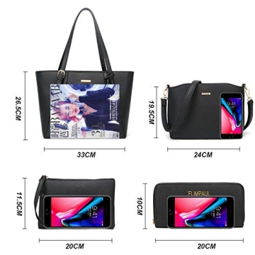 Chic 4-Piece Handbag Set for Stylish Women