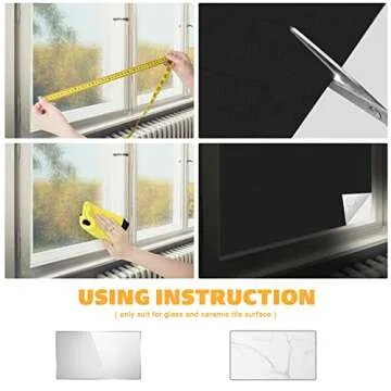 WNJ Bedroom Blackout Curtains with Silver Lining, 100% Thermal Insulation and Full Blackout Window Curtain Panels, DIY Cuttable Blackout Curtains for Baby Room, Bedroom, Travel, 158 in x 57 in, Black