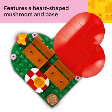 Bundle of LEGO Roses + LEGO Hedgehog Picnic Date Building Sets - Craft for Kids & Adults - Gift for Valentines Day for Her & Him - Artificial, Fake Roses for Home Decor & Display - 40460 + 40711
