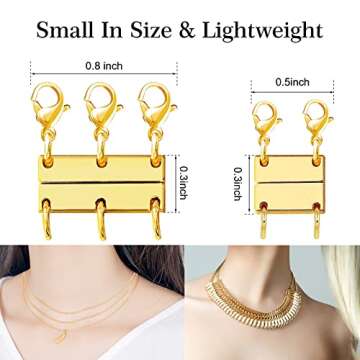 Windspeed Magnetic Necklace Layering Clasps for Elegant Style