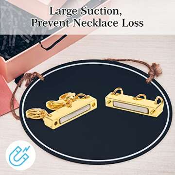 Stylish 2 Pack Magnetic Necklace Layering Clasps