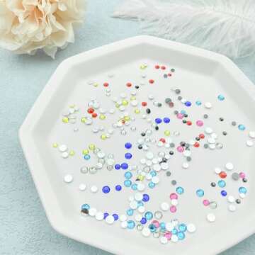 Mulutoo 18000Pcs Flatback Rhinestones for Crafting