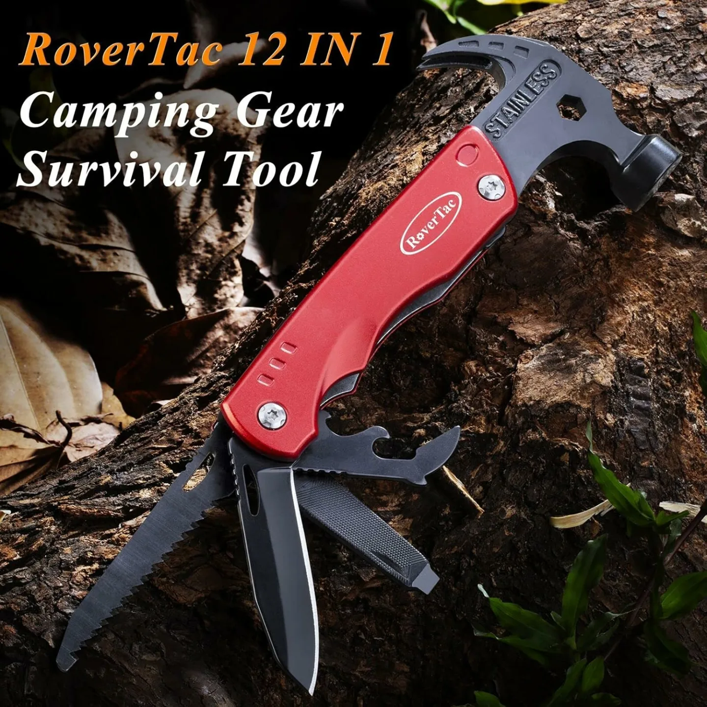 RoverTac 12-in-1 Multitool for Men and Dads