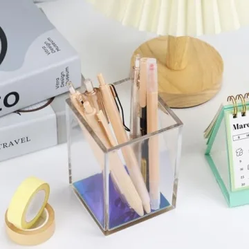 Buqoo 6-Piece Gel Pen Set with Highlighter for Stylish Writing