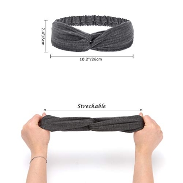 Stylish Folora 6pcs Cotton Headbands for Women and Girls