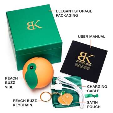 Bedroom Kandi Peach Buzz: Vibrating Body Massager Deluxe!