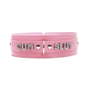 Stylish Pink Vegan Leather Choker Necklace for Women