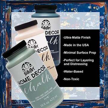 FolkArt Home Decor Chalk Paint 16oz for All Surfaces