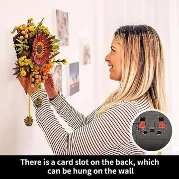 WinGift Dried Flower Centerpiece Building Set,Botanical Collection Crafts,Artificial Flowers,Table Or Wall Decoration, Home Décor, Unique Mother's Day Decoration,Gift for Mother's Day or Anniversary