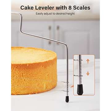 Kootek 144PCs Cake Pan Set, Cake Decorating Kit with 3 Nonstick Round Springform Pans (4, 7, 9 inch), Piping Bags and Tips, Cake Leveler, Other Cheesecake Pan Tools Baking Supplies Gifts & eBook