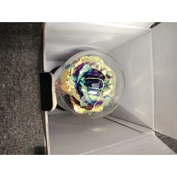 Otlonpe Glass Rose Flower - Christmas, Birthday Gifts for Women Mom Wife Girlfriend Her - Handmade Led Light Up Roses Flowers Womens Gifts for Christmas, Anniversary, Wedding, Valentines, Mothers Day