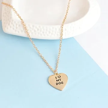 Meiligo® Best Friends Heart Necklace & Key Chain Set