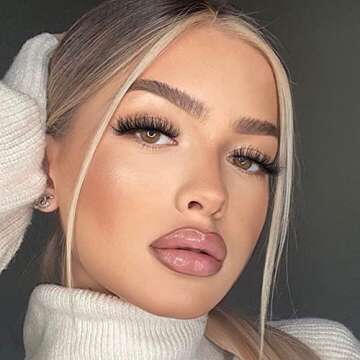 Natural False Eyelashes Wispy Mink Lashes Fluffy 15mm Cat Eye Lashes Pack Natural Look 3D 14 Pairs F...